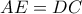 AE = DC