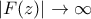 |F(z)|\to \infty