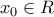 x_0 \in \matbb{R}