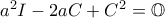 a^2I-2aC+C^2=\mathbb{O}