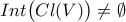 \displaystyle{Int \big( C l ( V ) \big) \neq \emptyset}