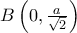 B\left(0, \tfrac{a}{\sqrt{2}}\right)