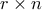 r\times n