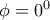 \phi =0^0