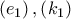 \left( {{e}_{1}} \right),\left( {{k}_{1}} \right)