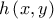 h\left(x,y \right)