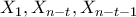 X_{1},X_{n-t},X_{n-t-1}