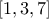[1,3,7]