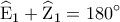 \displaystyle \widehat{\rm E}_1  + \widehat{\rm Z}_1  = 180^\circ