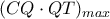(CQ \cdot QT)_{max}