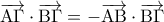 \displaystyle{\overrightarrow {{\rm A}\Gamma }  \cdot \overrightarrow {{\rm B}\Gamma }  =  - \overrightarrow {{\rm A}{\rm B}}  \cdot \overrightarrow {{\rm B}\Gamma } }