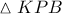 \vartriangle KPB