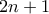\displaystyle 2n+1