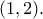 \displaystyle{(1,2).}