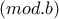 ( mod. b)