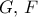 G,\,F