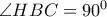 \angle HBC=90^{0}