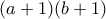 (a+1)(b+1)