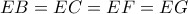 EB=EC=EF=EG