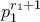 p_1^{r_1+1}