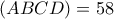 (ABCD) = 58