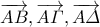 \overrightarrow{A B}, \overrightarrow{A \varGamma}, \overrightarrow{A \varDelta}