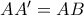 AA' = AB