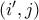 (i',j)