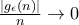 \frac{|g_\epsilon (n)|}{n} \rightarrow 0