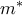 m^*