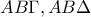 AB\Gamma, AB\Delta 