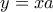 y=xa