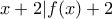 x+2|f(x)+2