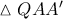 \vartriangle QAA'