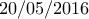 20/05/2016