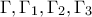 \Gamma ,\Gamma _1,\Gamma _2,\Gamma _3