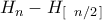 H_n - H_{[\,\ n/2 \,]}