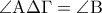 \displaystyle{\angle {\rm A}\Delta \Gamma  = \angle {\rm B}}