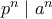p^{n}\mid a^{n} p^{n}\mid a^{n}