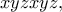 xyzxyz,