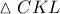\vartriangle CKL