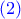 \color{blue}(2)