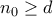 n_{0} \geq d