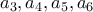 a_3,a_4,a_5,a_6 a_3,a_4,a_5,a_6