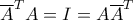 \overline{A}^TA = I = A\overline{A}^T