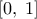 \left[0,\;1\right]
