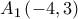 {A_1}\left( { - 4,3} \right)