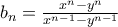 b_n=\frac{x^n-y^n}{x^{n-1}-y^{n-1}}
