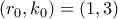 (r_{0},k_{0})=(1,3)