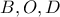 B,O,D